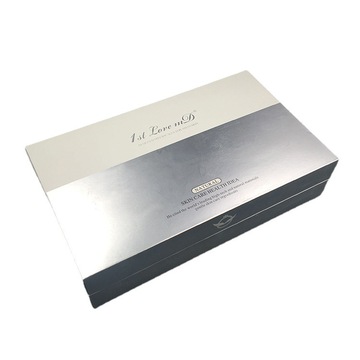 銀卡紙高檔套盒養(yǎng)生套盒美容院精美套盒化妝品套盒天地蓋禮盒