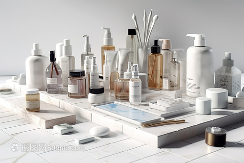 簡約化妝品產(chǎn)品展示數(shù)字藝術(shù)